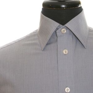 Eton Light Grey Striped Classic Fit Shirt